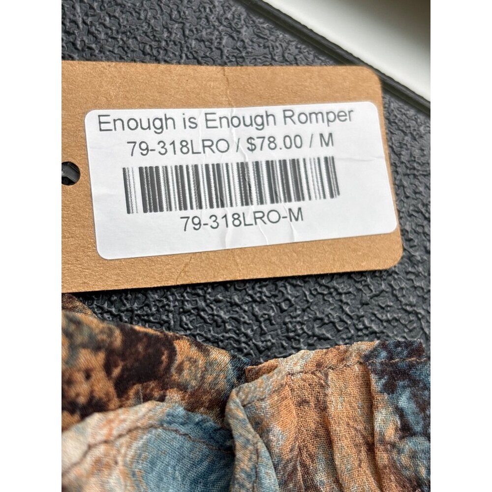 Vestique Women's Enough is Enough Romper Reptile Print M NWT - Picture 6 of 12